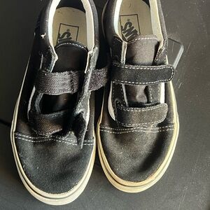 Vans Kids Black and White Sneakers